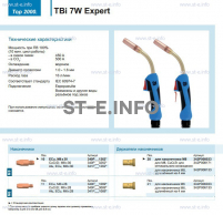 Горелка для полуавтоматической сварки TBi  7W Expert, длина 3 m. - st-e.info - Казань
