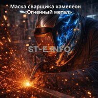 Маска сварщика хамелеон «Огненный метал» (YXE-718G PRO) - st-e.info - Казань