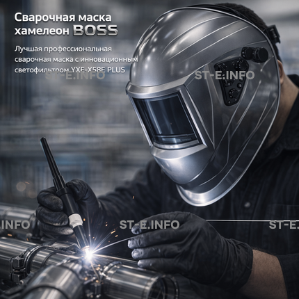 Сварочная маска хамелеон BOSS (YXE-X58E Plus) - st-e.info - Казань