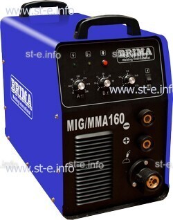 Сварочный полуавтомат инверторный одноблочный Brima MIG/MMA-160 - st-e.info - Казань